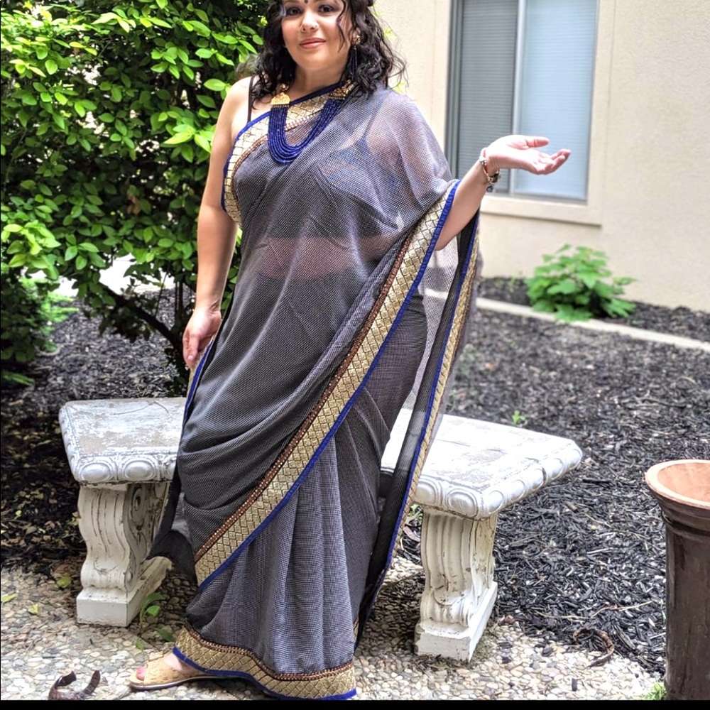 Simple Georgette Sari